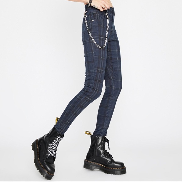 Dolls Kill Cute But Cray Plaid Pant - Picture 2 of 6